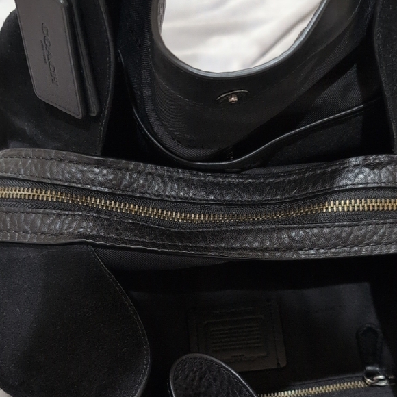 Coach Black Leather Hobo Bag - Picture 7 of 12